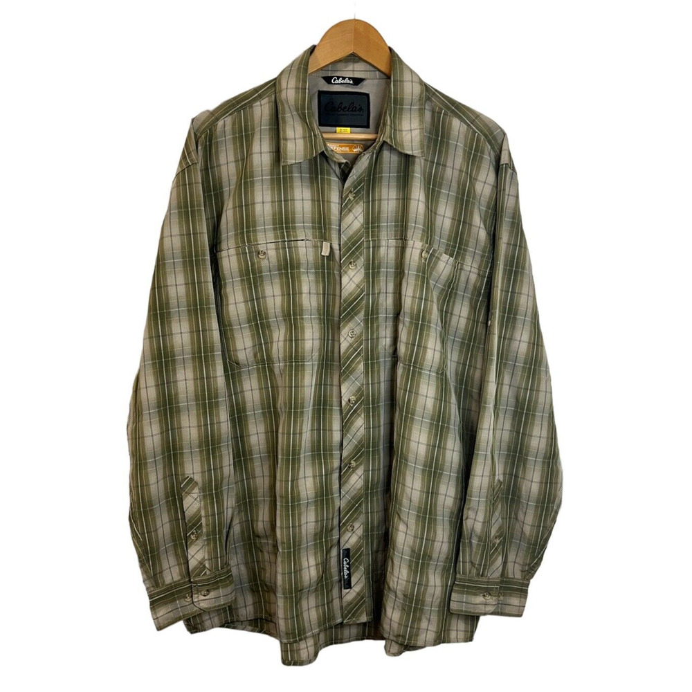 Cabelas Insectโ Defense System Men's XL Vented Fishing Hiking Shirt Lightweight